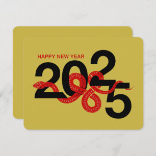 Cartão De Notas Ano Novo Chinês do Cobra