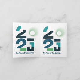 Cartão De Notas Anos de possibilidades