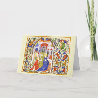 Cartão De Notas Anunciação iluminação medieval
