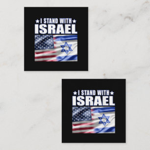 Cartão De Notas Apoio a Israel Eu Estou com Israel 