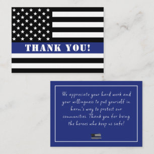 Cartão De Notas Apreciação de Polícia do Agente de Polícia Persona