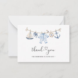 Cartão De Notas Aquahoy Elegante é um chá de fraldas