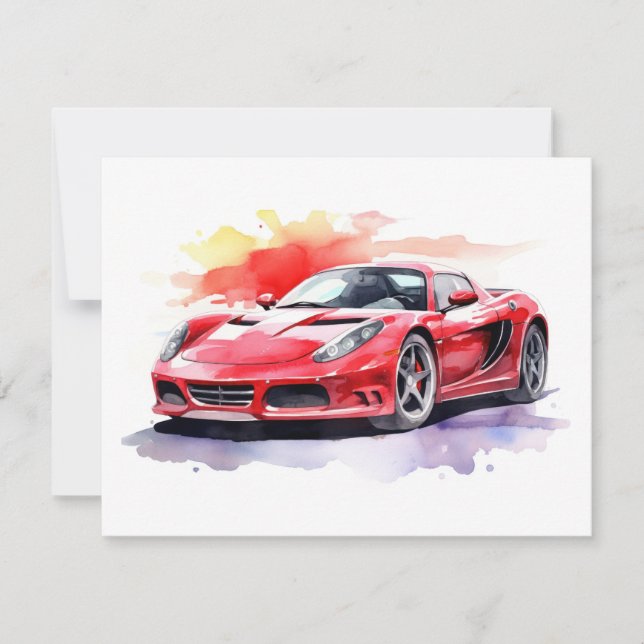 Cartão De Notas Aquarela (Frente)