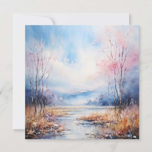 Cartão De Notas Aquarela (Frente)