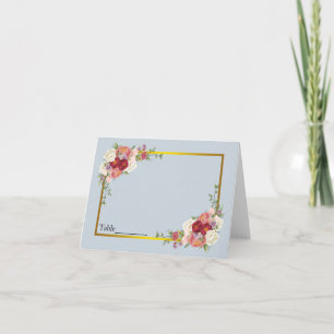 Cartão De Notas Aquarela Cinza Empoeirado Dourado Rosa Bege Casame