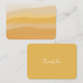Cartão De Notas Aquarela Dourado Mostarda