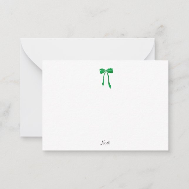 Cartão De Notas Arco de Aquarela Verde (Frente)