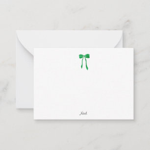 Cartão De Notas Arco de Aquarela Verde