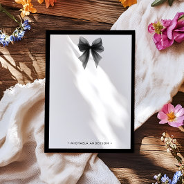 Cartão De Notas Arco de cor branca e preto minimalista elegante