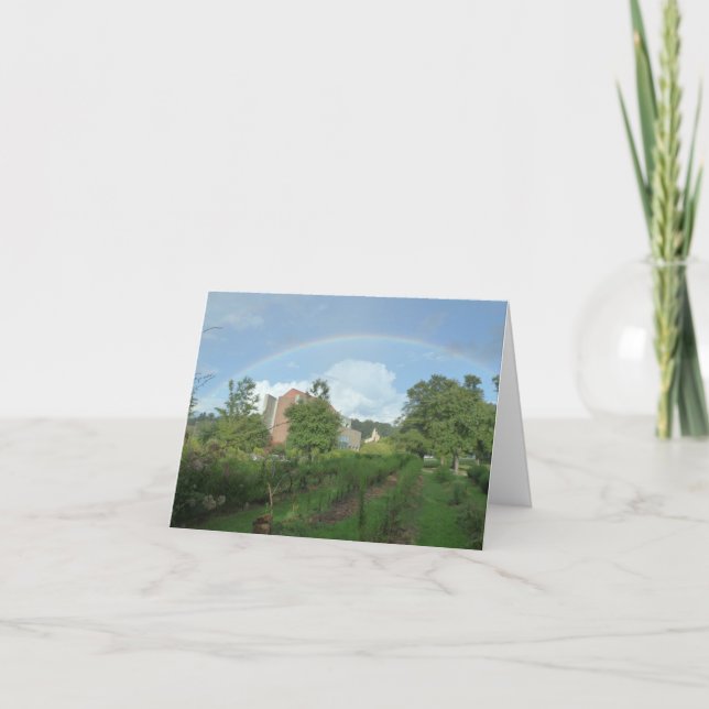 Cartão De Notas Arco-íris sobre POP (Frente)