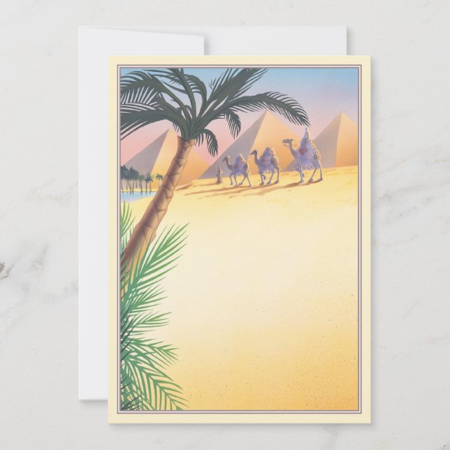 Cartão De Notas Areia Do Deserto © (Frente)
