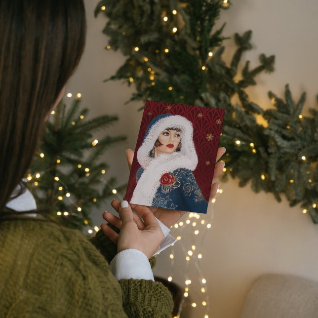 Cartão De Notas Art Deco - natais vintages (Criador carregado)