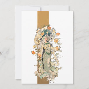 Cartão De Notas Art Nouveau Beleza com cristianismo