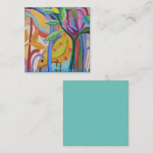 Cartão De Notas Arte amarela feliz