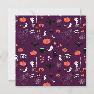 Cartão De Notas Arte Assustadoramente Fofa de Halloween