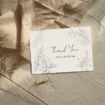 Arte Botânica Minimalista Obrigado