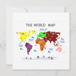 Cartão De Notas Arte de Muro de Enfermeiro, Impressão de Mapa Mund