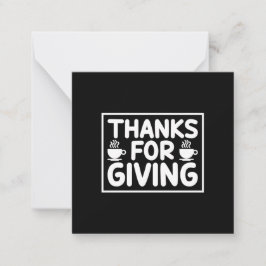 Cartão De Notas Arte do Café Agradecendo por Dar