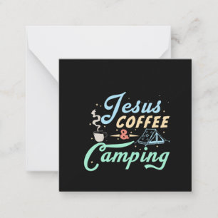 Cartão De Notas Arte do Café Jesus Café & Camping