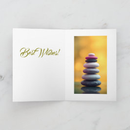 Cartão De Notas Arte Espiritual do Flor Azul Lotus Personalizada