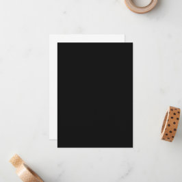 Cartão De Notas Artesanato e arte em papel preto, peso de 120 lb /