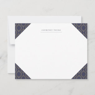 Cartão De Notas Artigos de papelaria Monogrammed de Ogee do