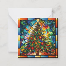 Árvore de Natal em Vidro Pintado