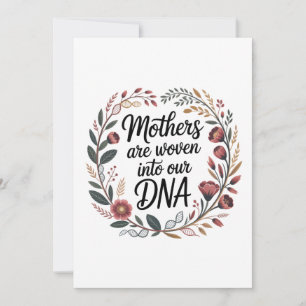 Cartão De Notas As mães estão tecidas no nosso DNA