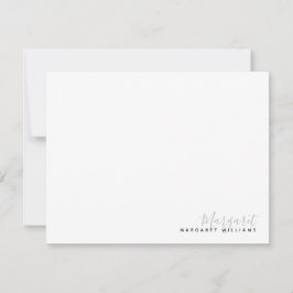 Cartão De Notas Assinatura Simples com Letra Mão Acima do Nome Imp