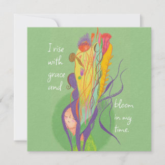 Cartão De Notas Aumento da placa de confirmação de empoderamento d