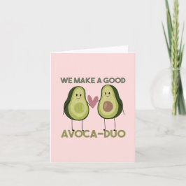 Cartão De Notas Avocado Pun: Fazemos um Bom Avoca-duo