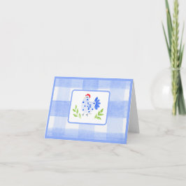 Cartão De Notas Azul Borda Azul Borda Azul Cheque