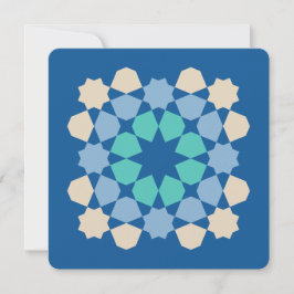 Cartão De Notas Azulejo de Tranquilidade Turquesa (personalizável)
