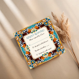 Cartão De Notas Azulejo Talavera azulejo vintage RSVP