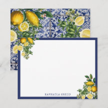 Azulejos de Verão de Portugal com limões mediterrâ