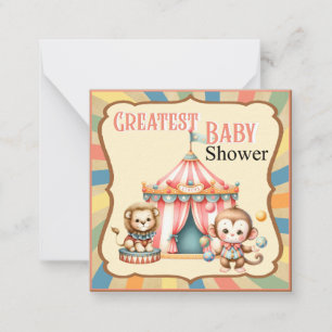 Cartão De Notas Baby Circus