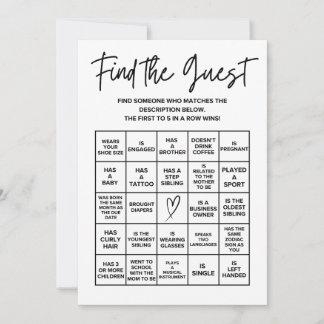 Cartão De Notas Baby Shower Bingo Card Game