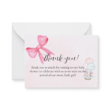 Baby Shower Thank You Card Design