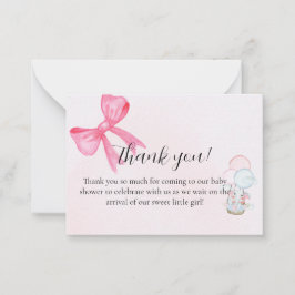 Cartão De Notas Baby Shower Thank You Card Design