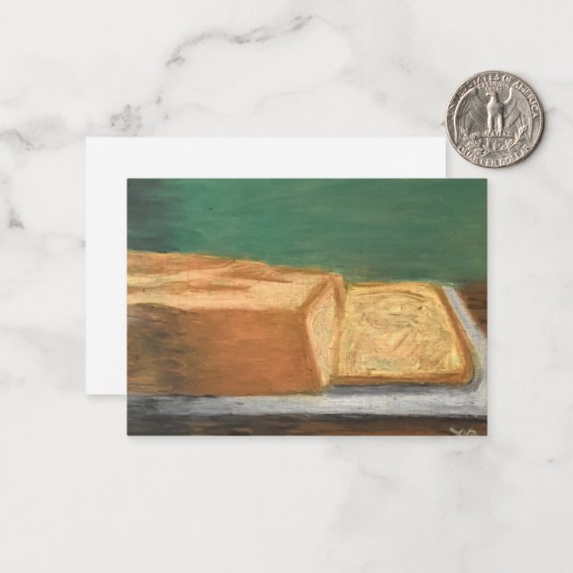 Cartão De Notas Banana Bread (Frente/Verso In Situ)