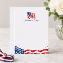 Bandeira Americana Ondulada Patriótica