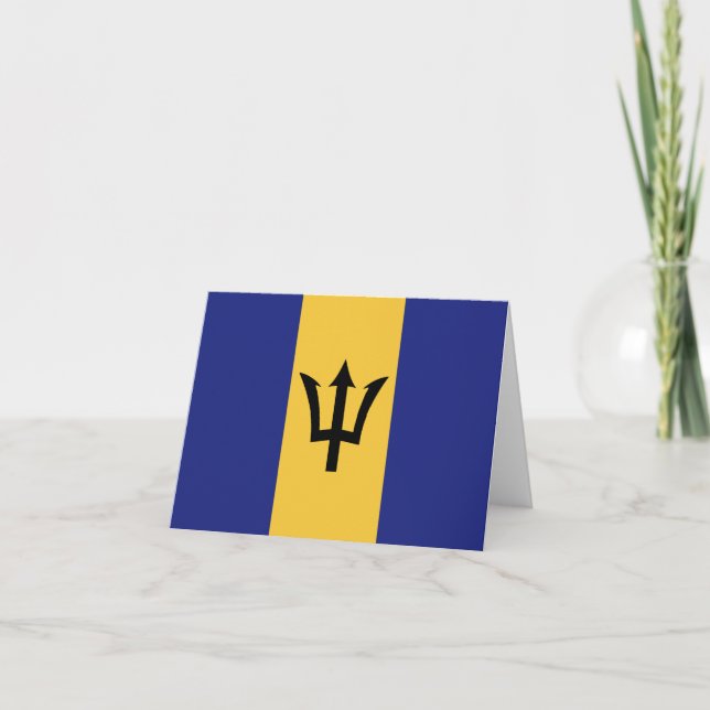 Cartão De Notas bandeira Barbados (Frente)