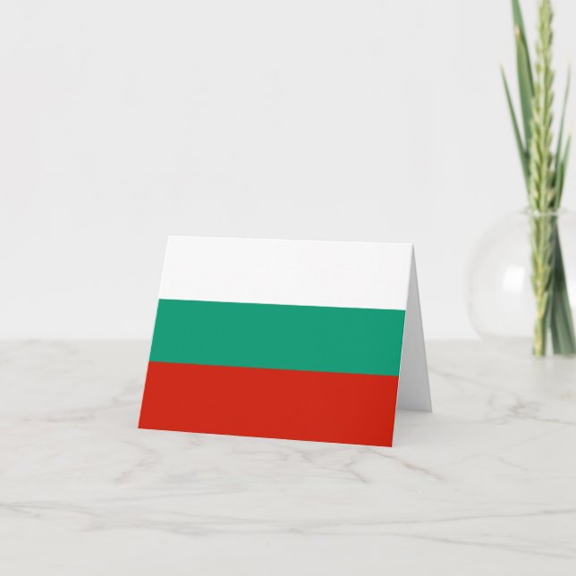 Cartão De Notas Bandeira da Bulgária (Frente)