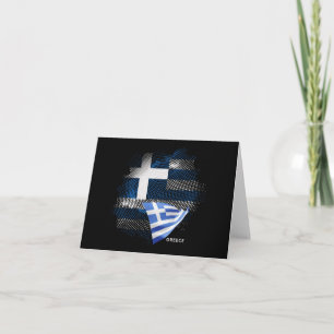 Cartão De Notas bandeira da Grécia