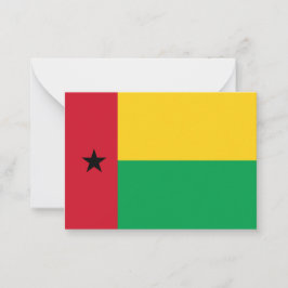 Cartão De Notas Bandeira da Guiné-Bissau