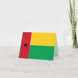 Cartão De Notas Bandeira da Guiné-Bissau
