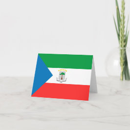 Cartão De Notas Bandeira da Guiné Equatorial