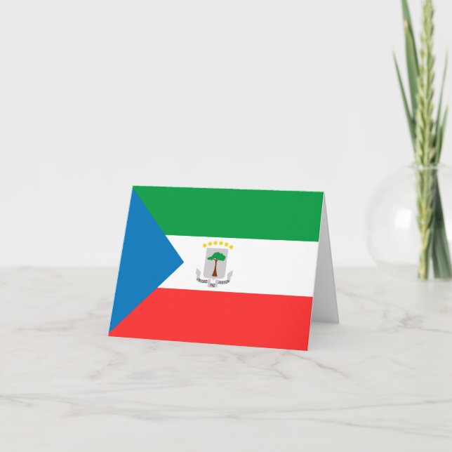 Cartão De Notas Bandeira da Guiné Equatorial (Frente)