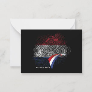 Cartão De Notas bandeira da Holanda