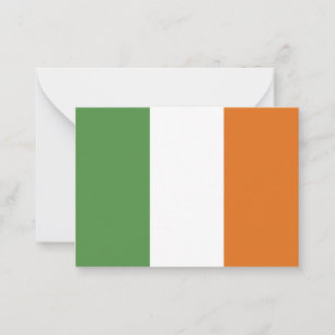 Cartão De Notas Bandeira da Irlanda
